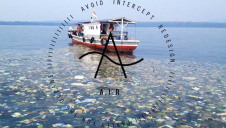 An estimated 8 million metric tons of plastic waste enters the oceans each year. Image: Parley. Twitter
